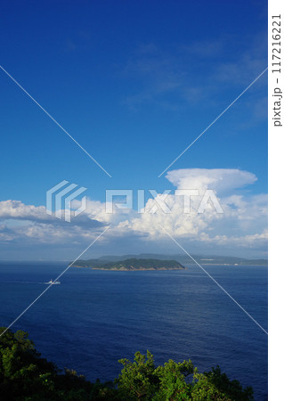 兵庫県洲本市　生石公園から友ヶ島・加太方面を望む 117216221