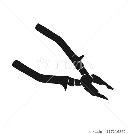 Vector hand drawn doodle sketch pliers 117216232