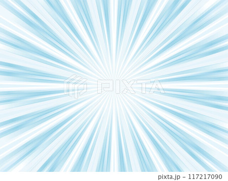 うっすらと光り輝く集中線背景_ライトブルー うっすらと光り輝く集中線背景_ライトブルー 117217090