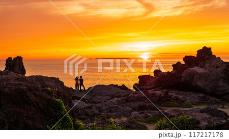 十六羅漢岩・夕景 117217178