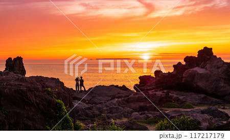 十六羅漢岩・夕景 117217179