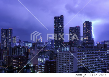 ゲリラ雷雨・東京夜景 ゲリラ雷雨・東京夜景 117217833