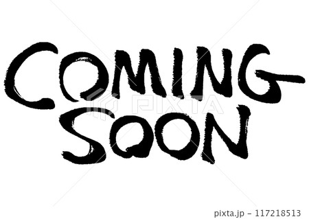 筆タッチのCOMING SOONの文字のイラスト 筆タッチのCOMING SOONの文字のイラスト 117218513
