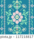 vector ornate golden floral pattern 117218817
