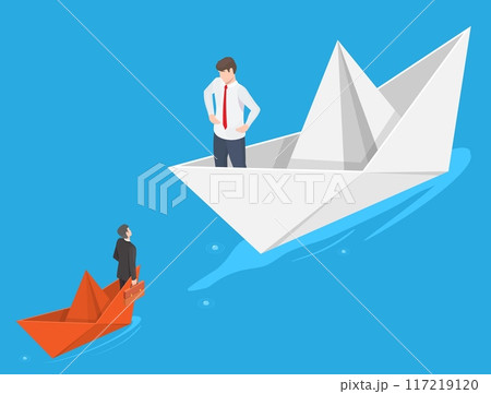 Big and small business competitor isometric vector illustration Big and small business competitor isometric vector illustration 117219120