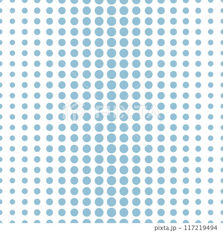 This blue and white polka dot pattern is a simple, classic and versatile pattern that can be used as fabric, wallpaper and wrapping paper. 117219494