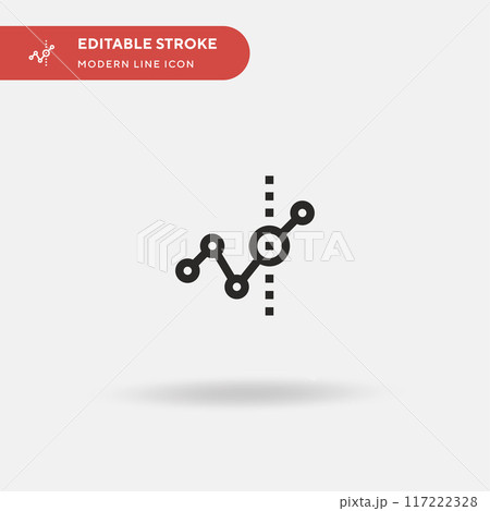 Graph Simple vector icon. Illustration symbol design template for web mobile UI element. Perfect color modern pictogram on editable stroke. Graph icons for your business project Graph Simple vector icon. Illustration symbol design template for web mobile UI element. Perfect color modern pictogram on editable stroke. Graph icons for your business project 117222328