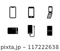 スマホ・携帯・モバイルバッテリーのベクターアイコンセット 117222638