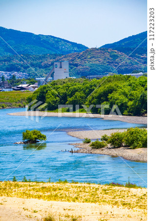 【京都風景】宇治川の緩やかな流れ(観月橋から宇治橋まで) 【京都風景】宇治川の緩やかな流れ(観月橋から宇治橋まで) 117223203
