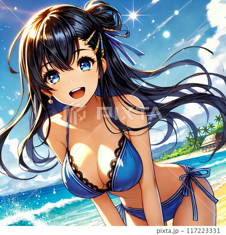サンシャインビューティフルガールのイラスト素材 [117223331] - PIXTA