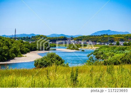 【京都風景】宇治川の緩やかな流れ(観月橋から宇治橋まで) 【京都風景】宇治川の緩やかな流れ(観月橋から宇治橋まで) 117223693
