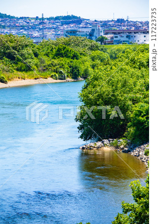 【京都風景】宇治川の緩やかな流れ(観月橋から宇治橋まで) 【京都風景】宇治川の緩やかな流れ(観月橋から宇治橋まで) 117223735