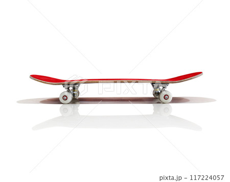 skateboard on a white background skateboard on a white background 117224057