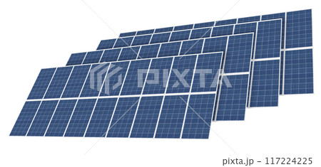 Solar panels isolated on white background . Environmental topic. green energy concept Solar panels isolated on white background . Environmental topic. green energy concept 117224225