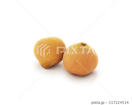 Ripe santol fruit on a white background and seasonal fruits in June of Thailand Ripe santol fruit on a white background and seasonal fruits in June of Thailand 117224514