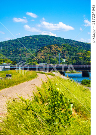 【京都風景】宇治川の緩やかな流れ（観月橋から宇治橋まで） 117224948