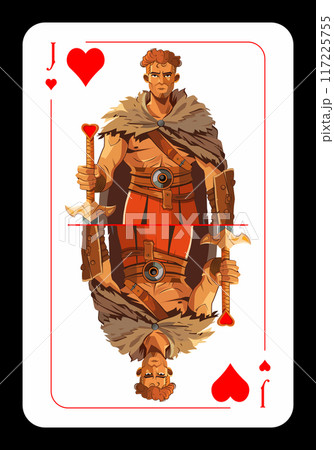 Jack of hearts original playing card design 117225755