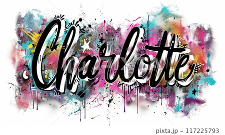 Personalized postcard perfect for decor created in Graffiti Calligraphy. 117225793