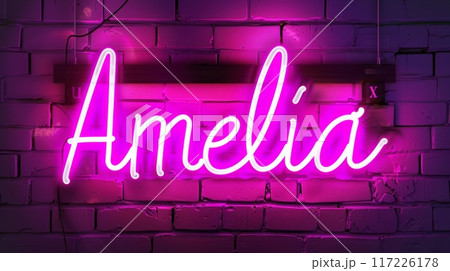 Personalized postcard perfect for decor created in Neon Lettering. 117226178