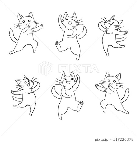 色々なポーズの猫 色々なポーズの猫 117226379