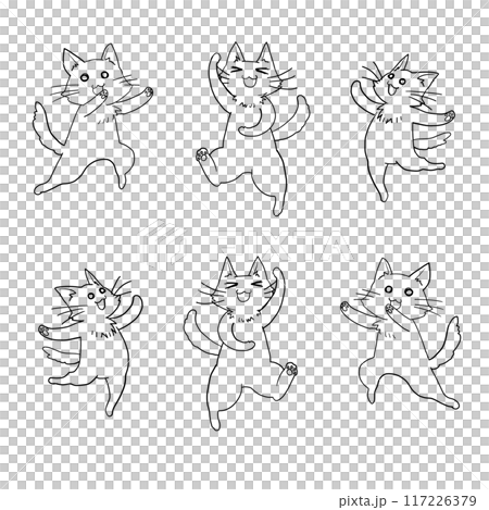 色々なポーズの猫 色々なポーズの猫 117226379