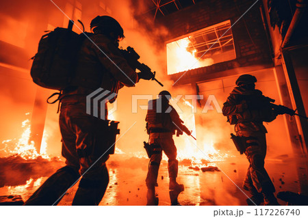 Urban Warriors: Soldiers Amidst Chaos Urban Warriors: Soldiers Amidst Chaos 117226740