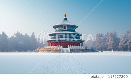Snowy Splendor: Beijing's Temple of Heaven Snowy Splendor: Beijing's Temple of Heaven 117227269