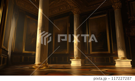 Opulent Intricacies: Baroque Pillar in Modern Setting Opulent Intricacies: Baroque Pillar in Modern Setting 117227287