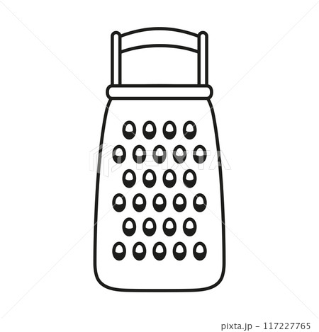outline grater isolated 117227765