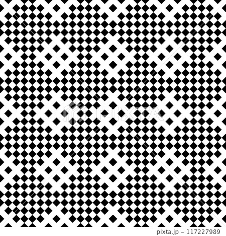 Seamless Geometric Checked Black and White Pattern. Seamless Geometric Checked Black and White Pattern. 117227989