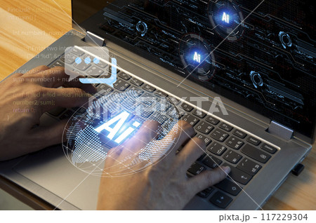 The AI ChatBot concept is unique in that it can interact as naturally as a real human. Industry Innovation 5.0 The AI ChatBot concept is unique in that it can interact as naturally as a real human. Industry Innovation 5.0 117229304