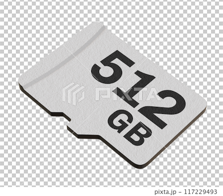 Memory card with 512 GB capacity, MicroSD flash storage disc 117229493