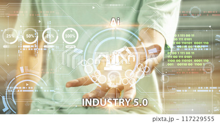 The concept of Industrial Revolution No. 5 is to improve the production process to be more efficient. By working together between humans, intelligent systems and robots 117229555