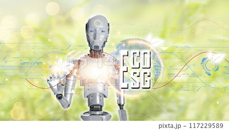 The concept is to combine ESG and ECO systems with artificial intelligence to optimize efficiency. The concept is to combine ESG and ECO systems with artificial intelligence to optimize efficiency. 117229589