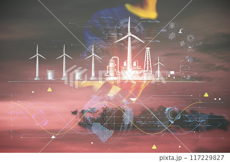 green industry concept Using clean energy and protecting the environment,industry 5.0 green industry concept Using clean energy and protecting the environment,industry 5.0 117229827