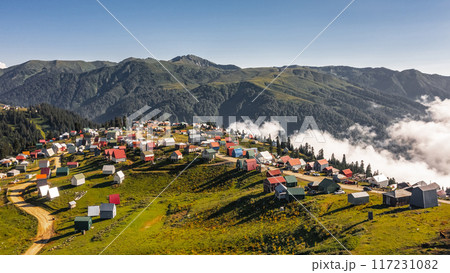 Aerial view of Gomismta village 117231082