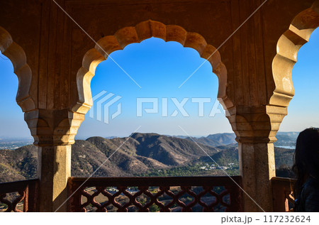View from Jaigarh Fort in Rajasthan, India 117232624