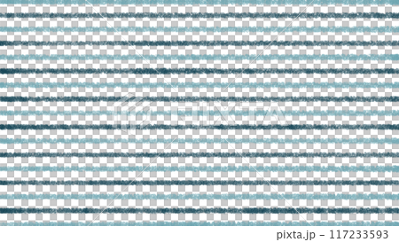 A calming blue-green striped pattern drawn with crayons - nostalgic colors - 16:9 117233593