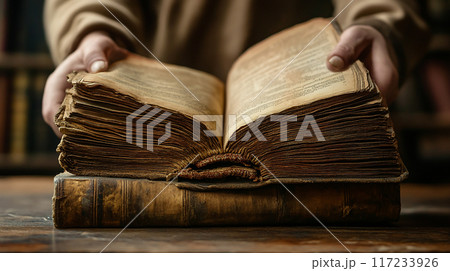古書を見る人のイラスト素材 [117233926] - PIXTA