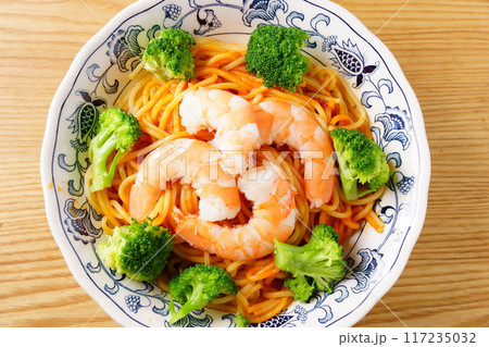 海老とブロッコリーのパスタ 海老とブロッコリーのパスタ 117235032