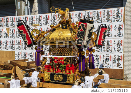 東京都 八王子まつり 下地区・八幡八雲神社 宮神輿 東京都 八王子まつり 下地区・八幡八雲神社 宮神輿 117235116