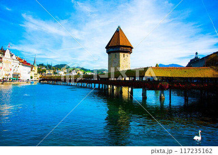 view of the old wooden bridge 117235162