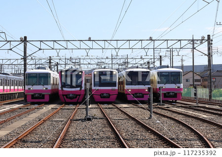 新京成車両基地くぬぎ山 全車種ラインナップ新京成電鉄電車 千葉県鎌ケ谷市くぬぎ山 新京成車両基地くぬぎ山 全車種ラインナップ新京成電鉄電車 千葉県鎌ケ谷市くぬぎ山 117235392
