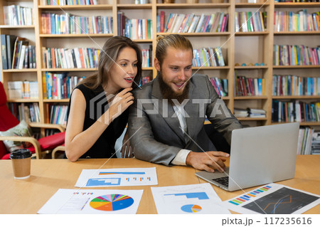 businessman businesswoman or colleague working brainstorming analyze graphs businessman businesswoman or colleague working brainstorming analyze graphs 117235616