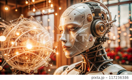 The AI robot is thinking 117236386