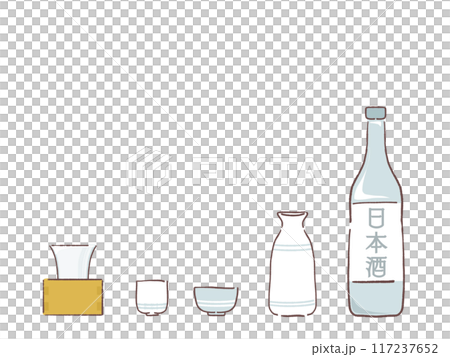 日本酒のセット 117237652