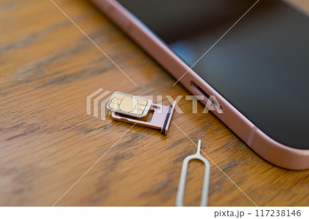 スマホのsim交換 117238146