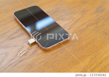 スマホのsim交換 117238162