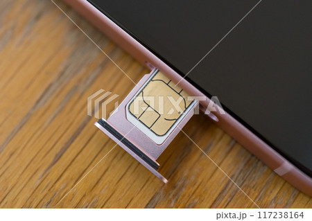 スマホのnanoSIMカード 117238164