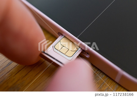 スマホのnanoSIMカード 117238166